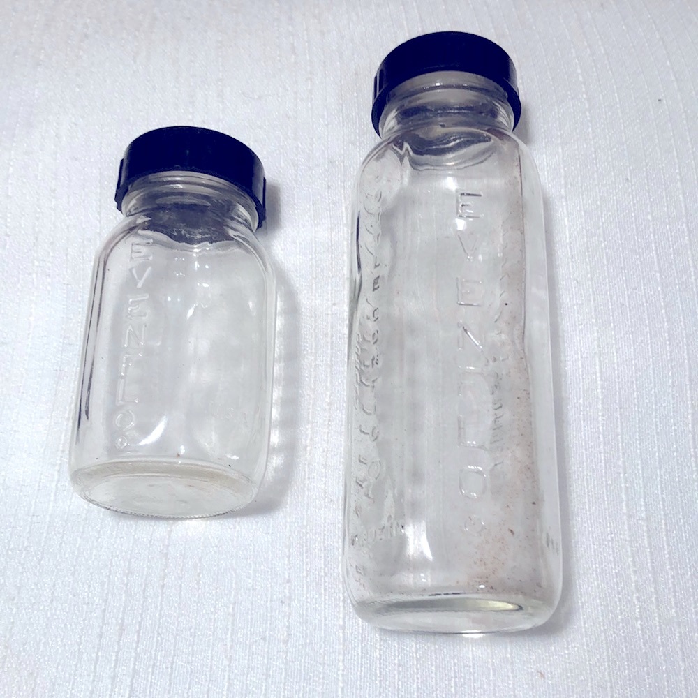 Vintage Evenflo glass baby bottles